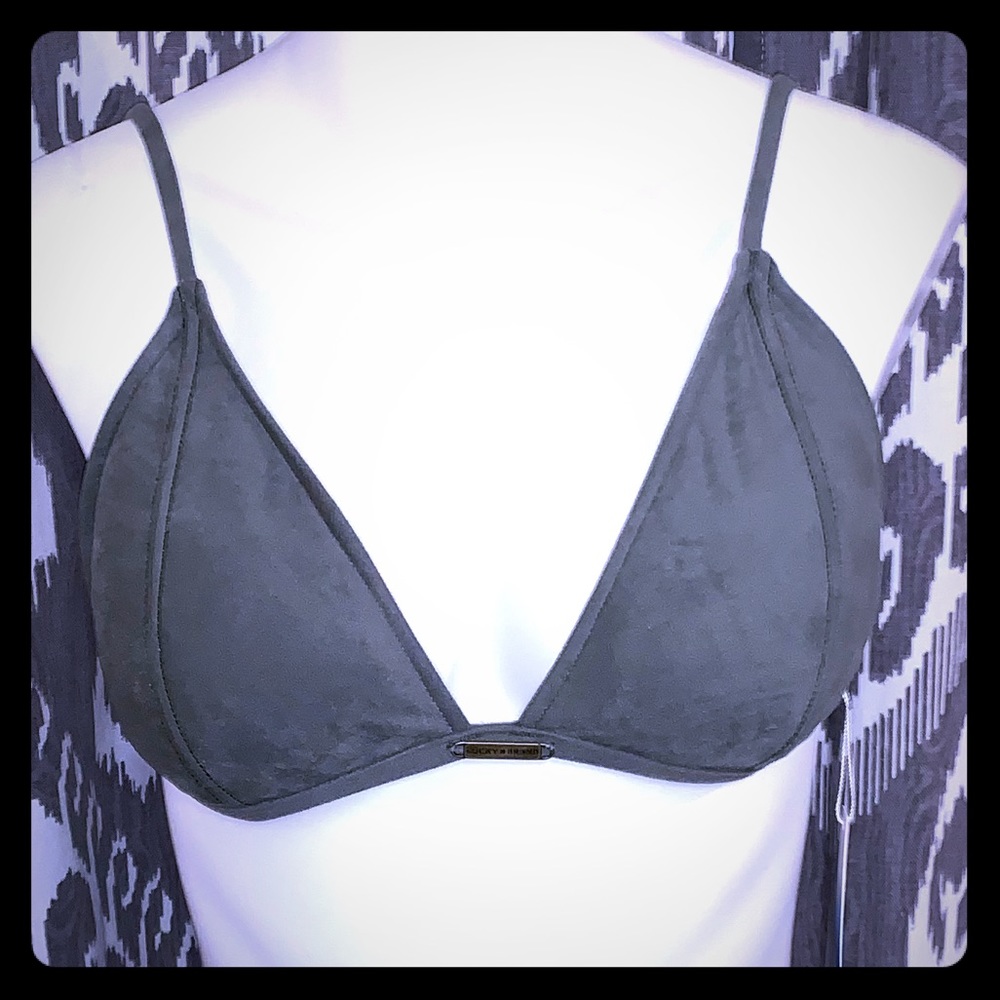 Olive Lucky Brand Swim Top